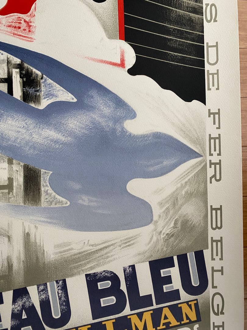 送料無料】カッサンドル ポスター ワゴン・リッツ（ロワゾー・ブルー