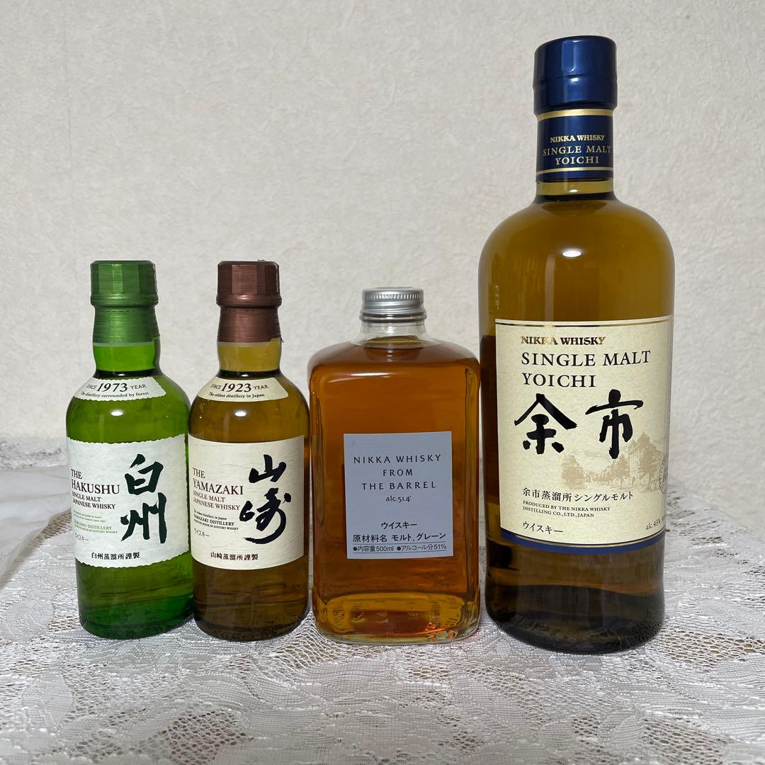 サントリー山崎NV180ml 5本、白州NV180ml 9本セット