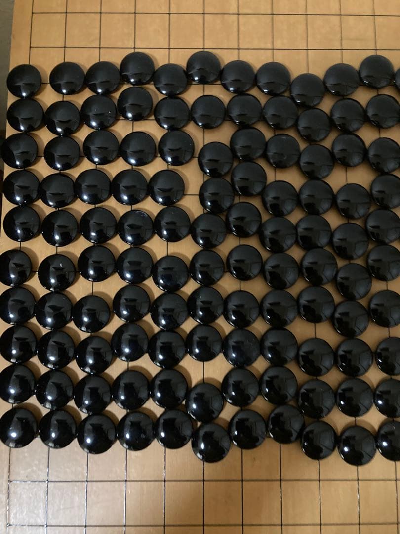 「K」瑪瑙碁石　白黒囲碁石セット