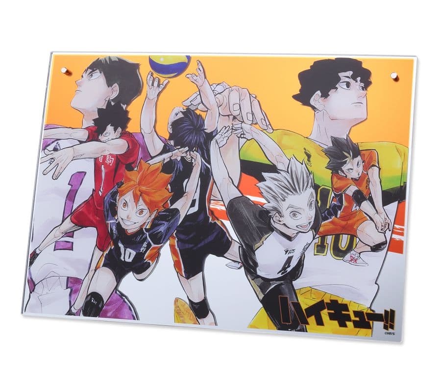 ハイキュー 大判 アクリルミラーパネル 壁掛けタイプ 集合 日向 影山