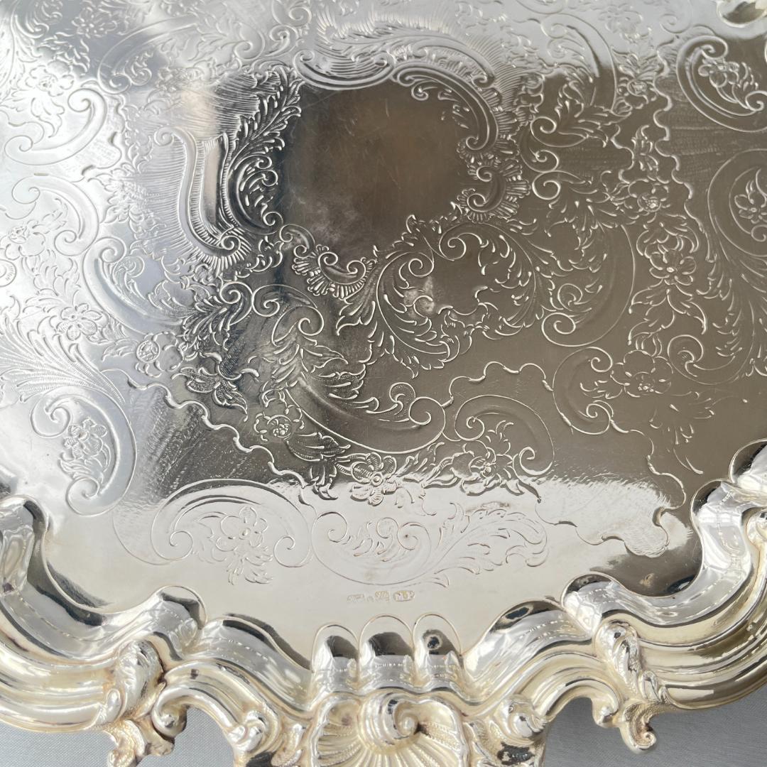 【英国】チッペンデール ギャラリートレー / ドリンクトレー 31.5cm