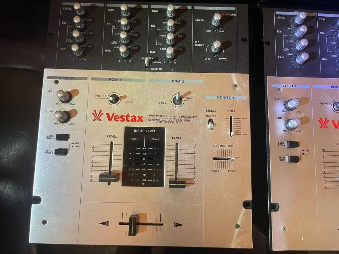 Vestax DJミキサー PMC-05ProⅢ VCA ジャンク 2台 希少 Vestax DJ