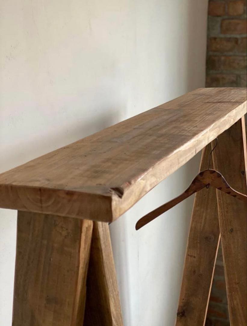 貴重 特別価格 数量限定 古材 ハンガーラック 無垢材 シンプル