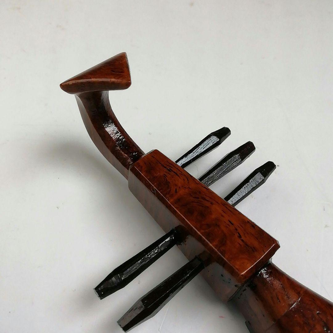 T901 香合 『秋草蒔絵 花梨造り』『琵琶香合』『道場宗廣 造』 共