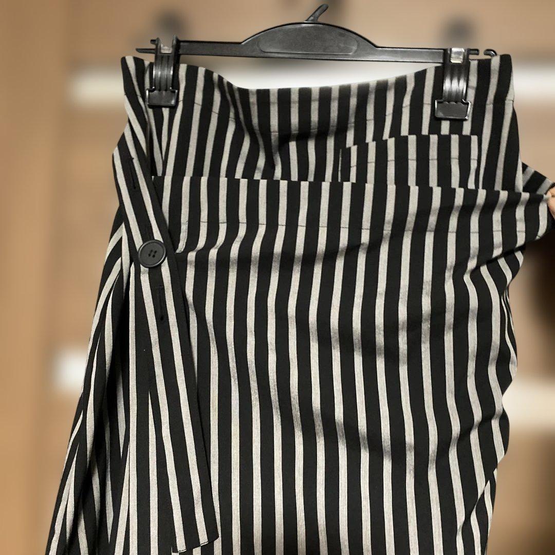 モユル　ストライプ　サルエルパンツ