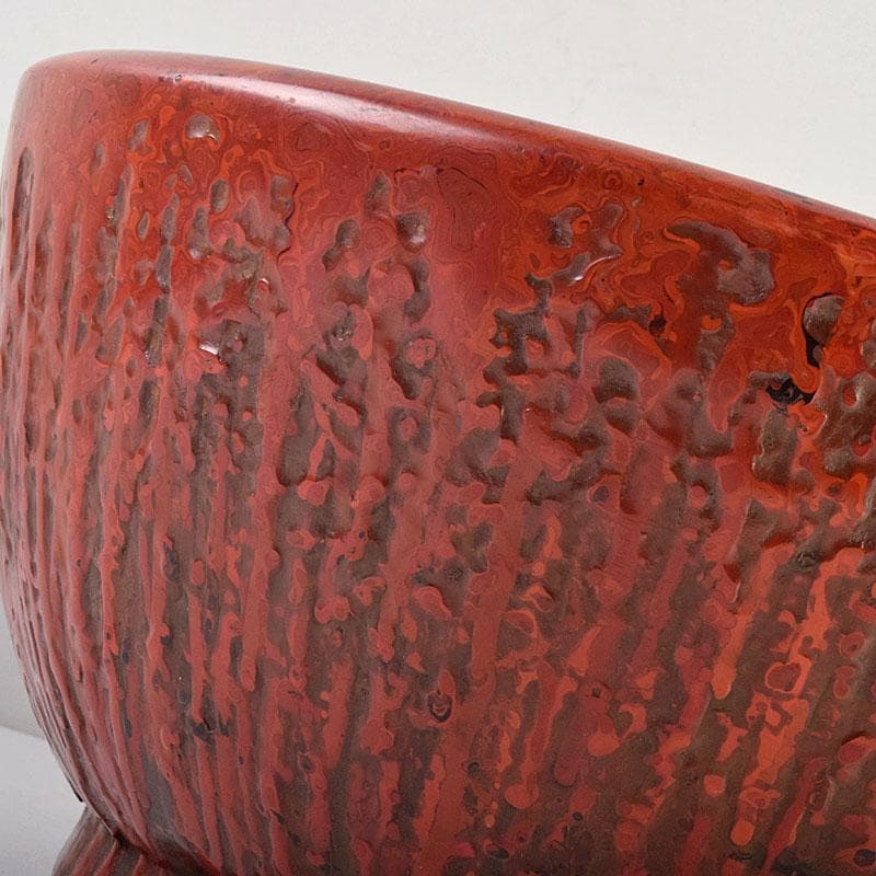 根来塗　朱塗　乾漆鉢　丸鉢　大鉢　時代箱付　V　R9277B