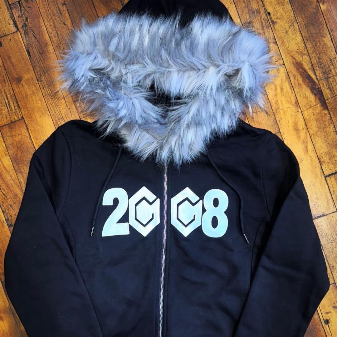 【M】Fuckthisindustry ファー ジップ パーカー fit