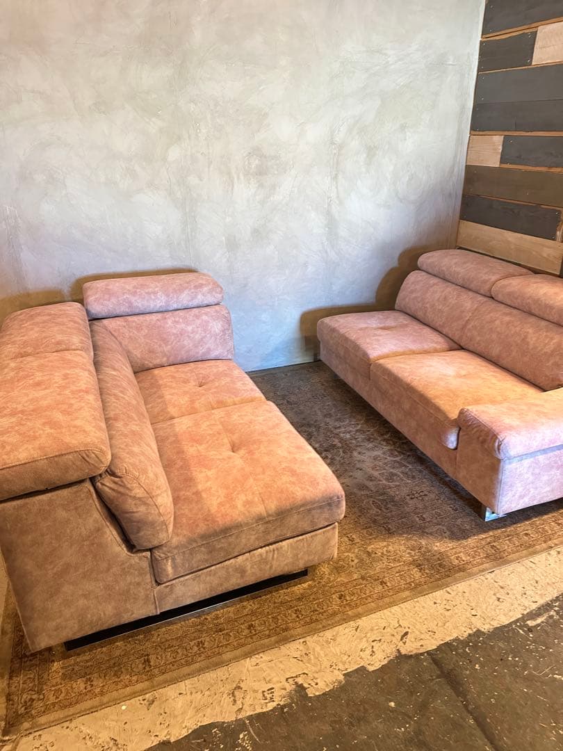 【東京都23区配送無料】定価20万円　ソファー　カウチ　椅子　L型　椅子　チェア