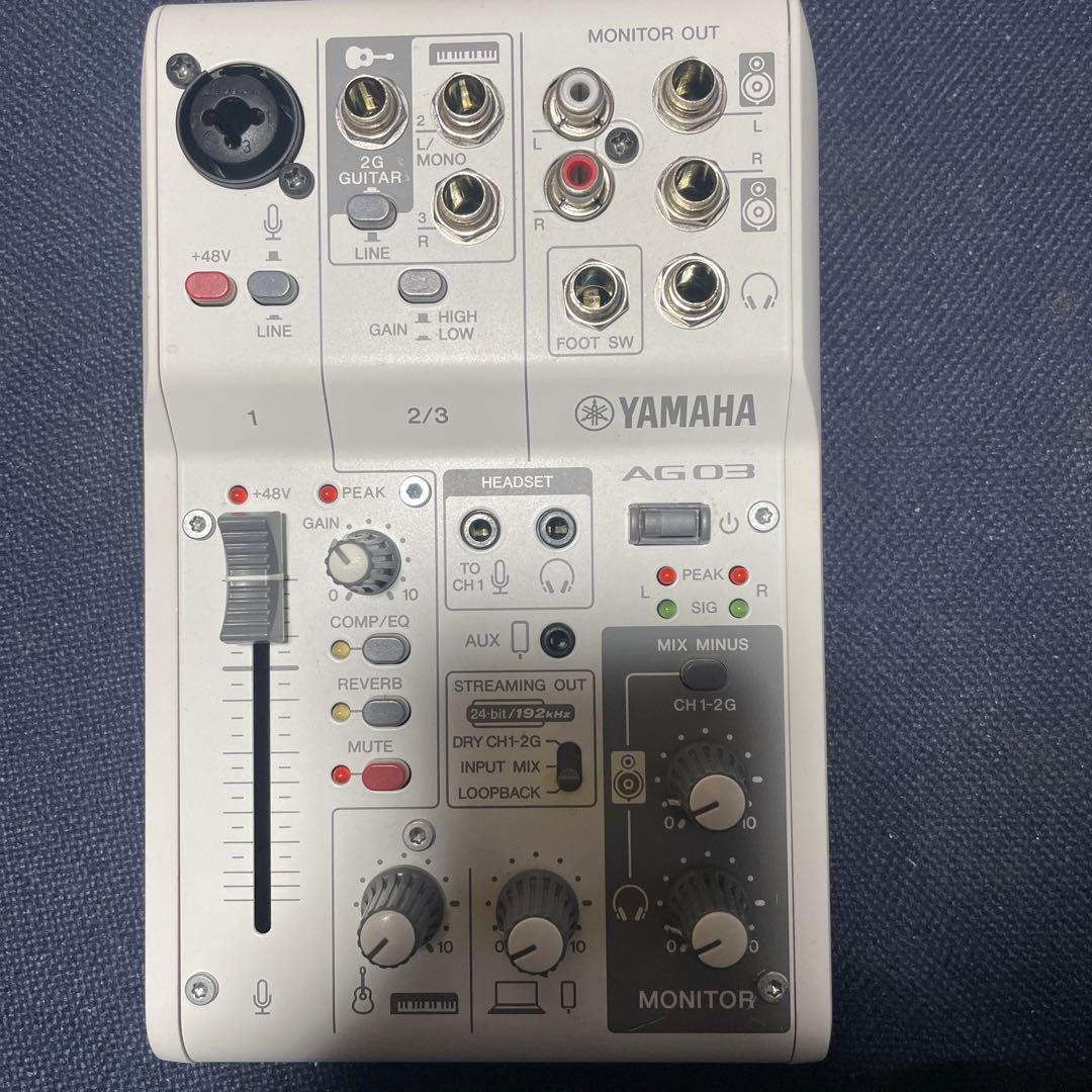 ジャンク扱い】 YAMAHA AG03 ミキサー インターフェース YAMAHA