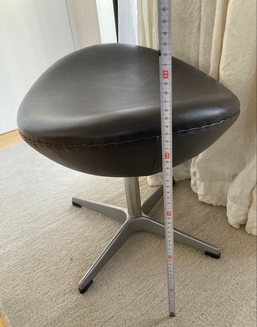 アルネ・ヤコブセン　エッグチェア・オットマン　フリッツハンセン　本革リプロダクト