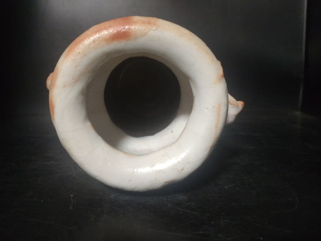 バツグンのアガリ!!若尾利貞造 志野花入 共箱 検（無形文化財