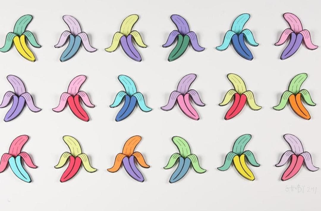 【週末セール】【3Dアート】MULTIPLE BANANA インテリア おしゃれ 週末セール】【3Dアート】MULTIPLE BANANA インテリア おしゃれ 週末