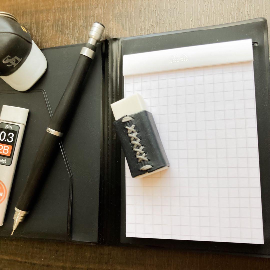 高級イタリアンレザー】筆箱をオシャレにする！プエブロレザー消しゴム