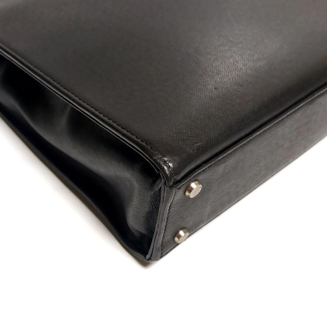 ✨BURBERRY✨ビジネスバッグ チェック レザー ブラック