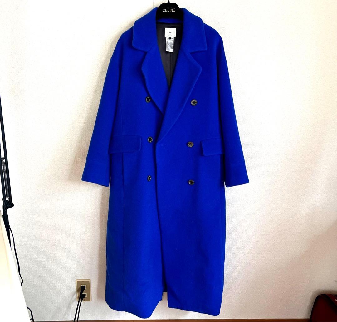 ダブスタ　チェスターコート　ブルー コート チェスターコート 「纏うだけで絵になる。シルエット美人の