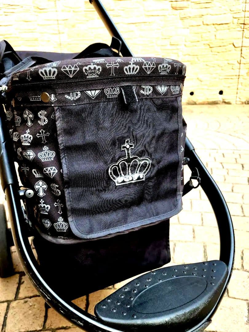 ペットパラダイス ペットカート 王冠柄 多頭用 アウトレット