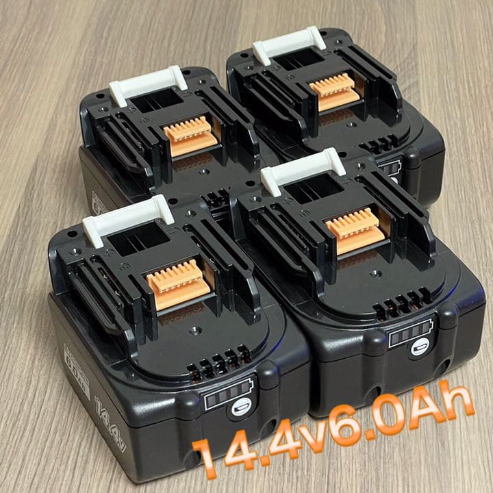 24時間以内発送 商品マキタ 14 4v6 0ah 互換バッテリ 4個 本日発送可能