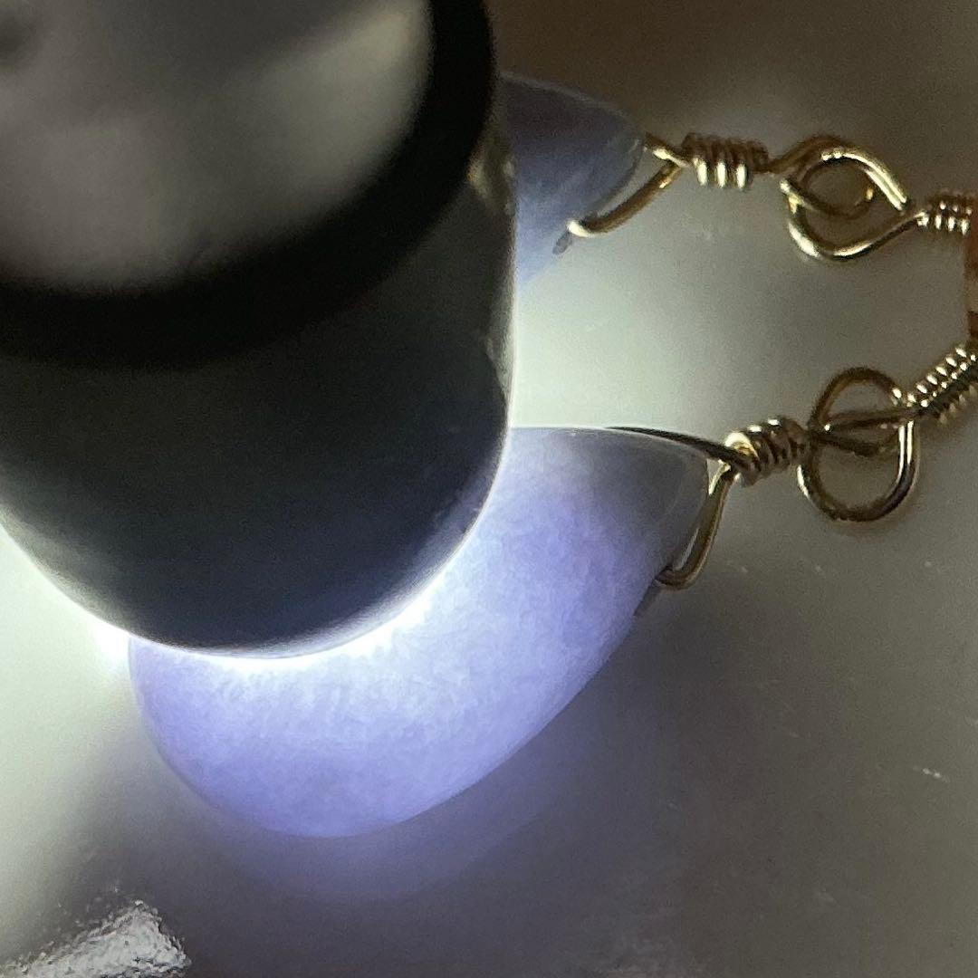 専用】糸魚川翡翠 ヨシオ沢 ニノ型、ティアドロップピアス 14kgf（1