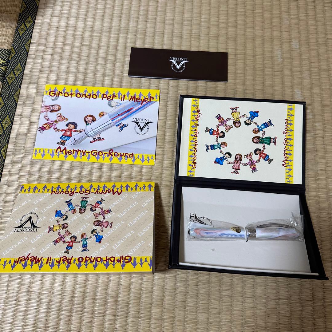 visconti ビスコンティ　メリーゴーランド　白　マーブル　万年筆　可愛い visconti ビスコンティメリーゴーランド白マーブル万年筆可愛い