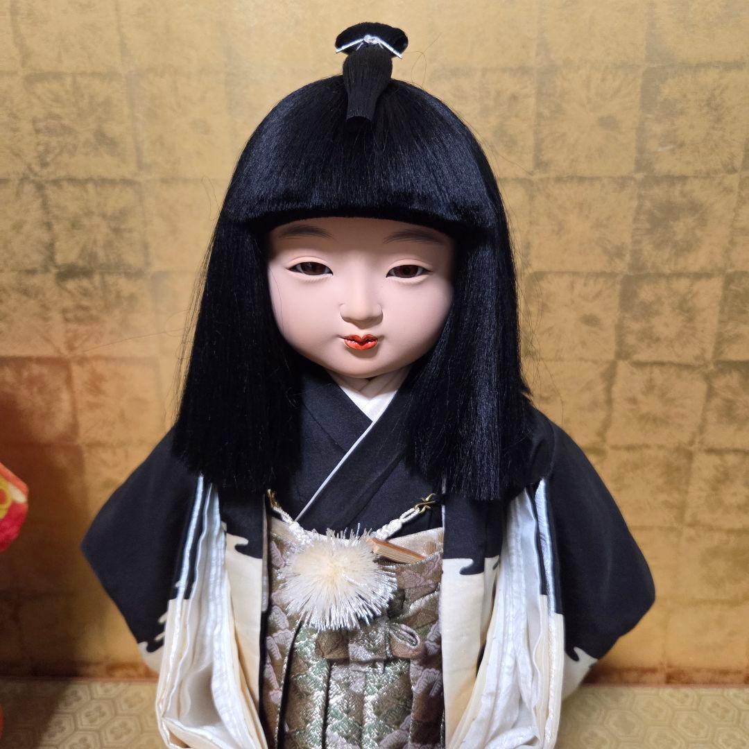 松寿作 市松人形 2体 男の子 女の子