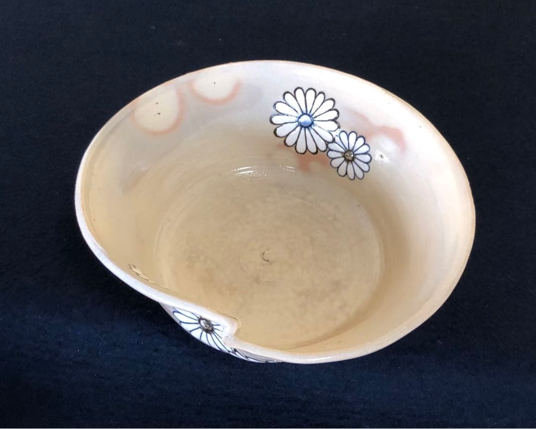 《R》茶道具 菊紋 菓子鉢 眞葛 香山作 共箱　250922あ3