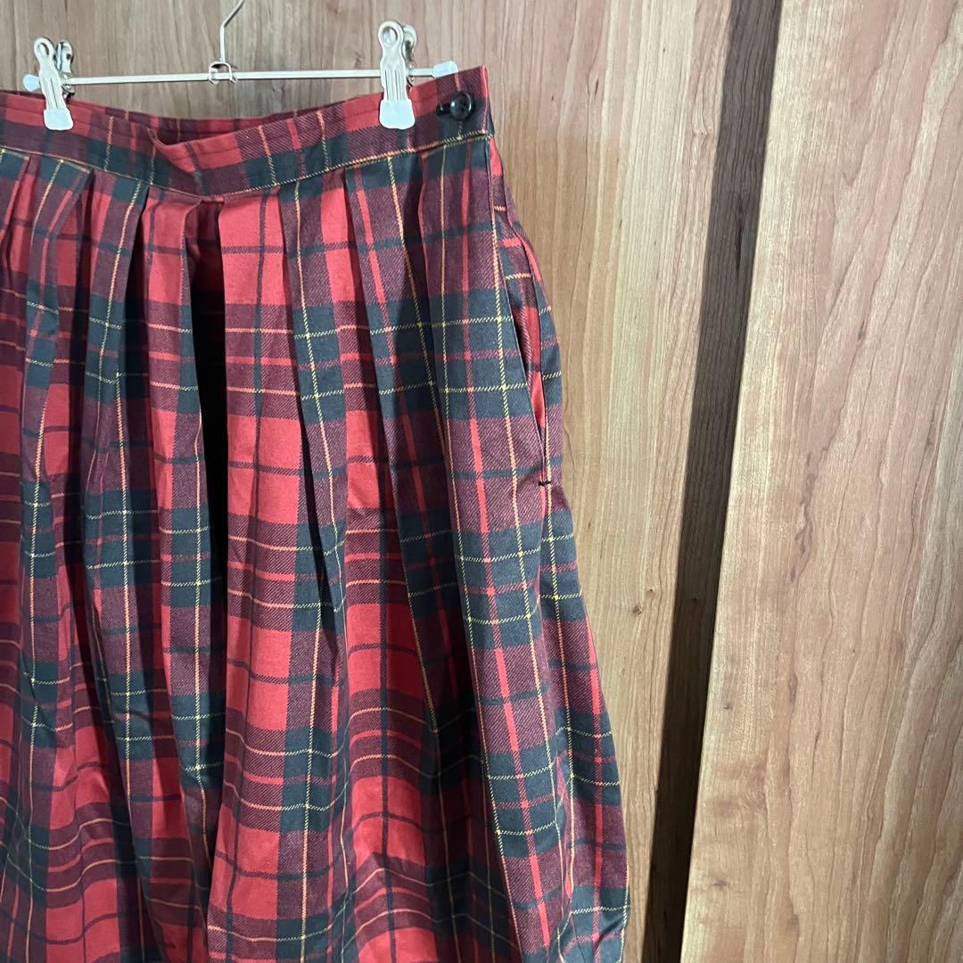 COMME des GARCONS コムコム タータンチェックバルーンパンツ