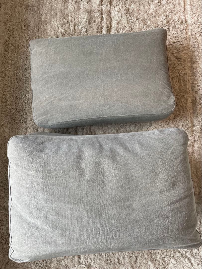 モモナチュラル　「 オットマン 」 フットスツール　クラウドローソファー