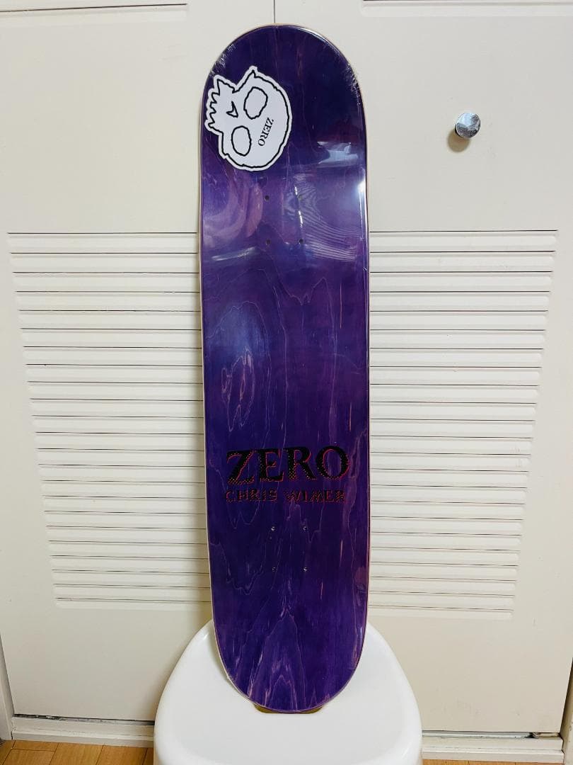 台湾製無地黒デッキテープ付き　ZERO ゼロ スケートボード8.25デッキ