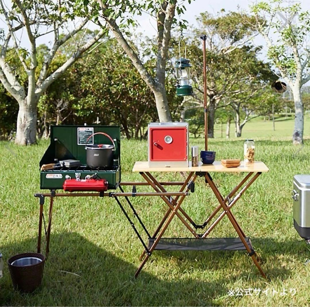 美品Coleman マスターシリーズ ワンタッチキッチンテーブル