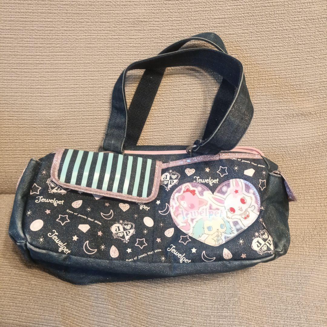 ジュエルペット バッグ ルビー ガーネット サフィー デニム 平成　サンリオ ジュエルペット バッグ ルビー ガーネット サフィー デニム 平成
