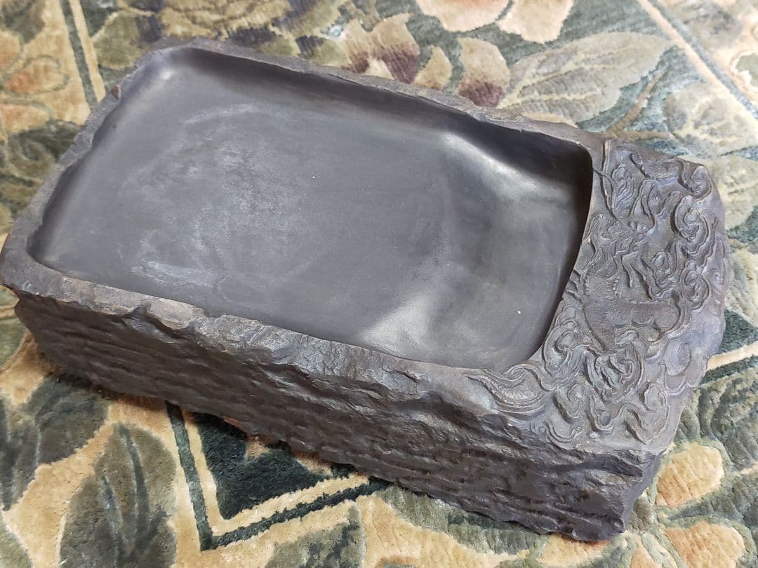 ♥端渓硯　梅花坑　5.9kg　４　端渓　硯　骨董品