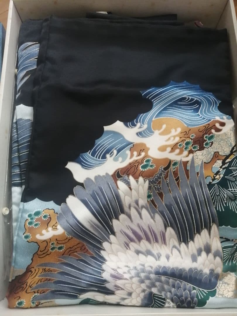 七五三★男児　羽織　着物　袴フルセット ★薄青、黒