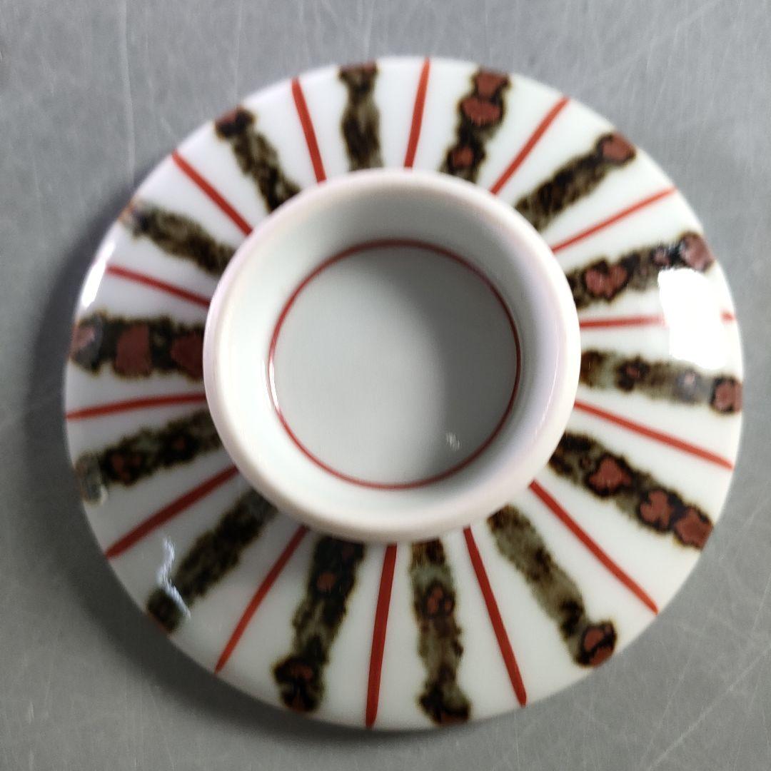 A894-4/平安松斎 造/鉄絵線文/蒸茶碗/蓋茶碗/5客/ - メルカリ