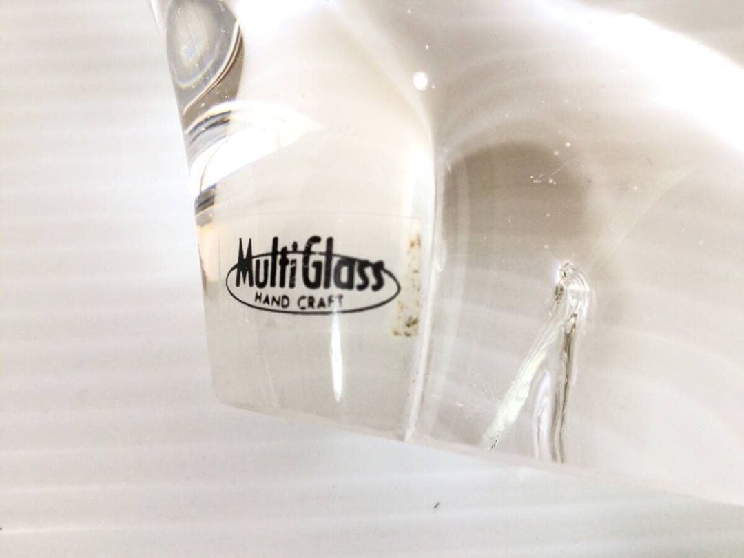 Y945 MultiGlass 5点 ガラス 置物 動物/天使 現状品 - メルカリ