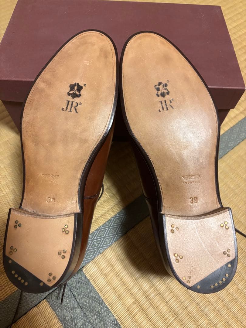 VASS ブラウン ストレートチップ 39