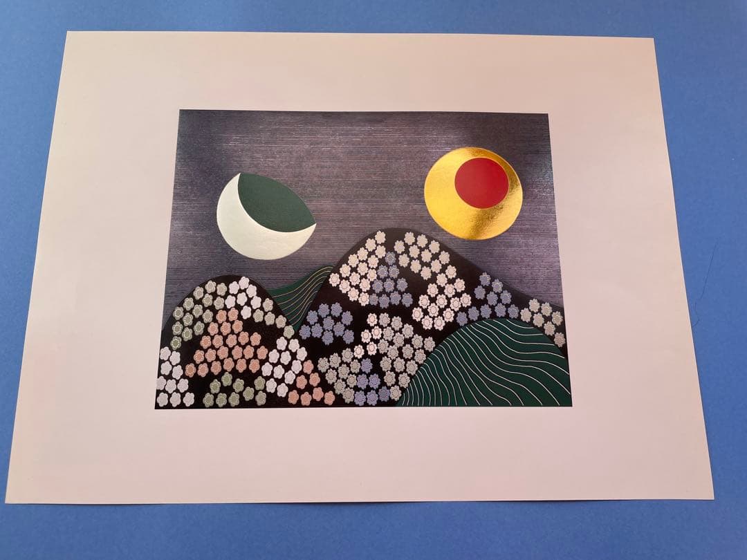 箔押し　カレンダー　12ヶ月　絵柄　48点