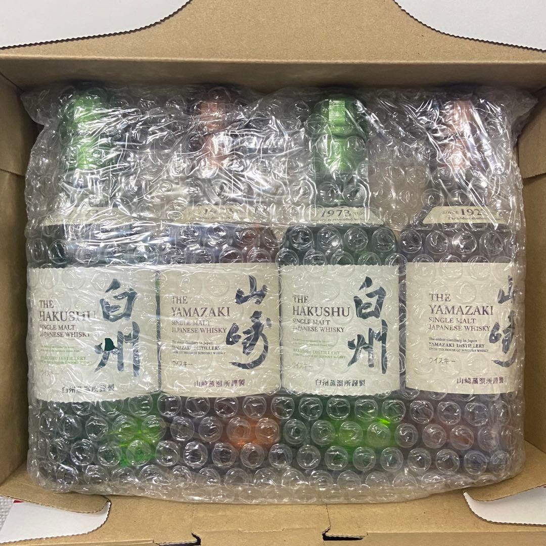 山崎 白州 ミニボトル 180ml 4本セット サントリーウイスキー