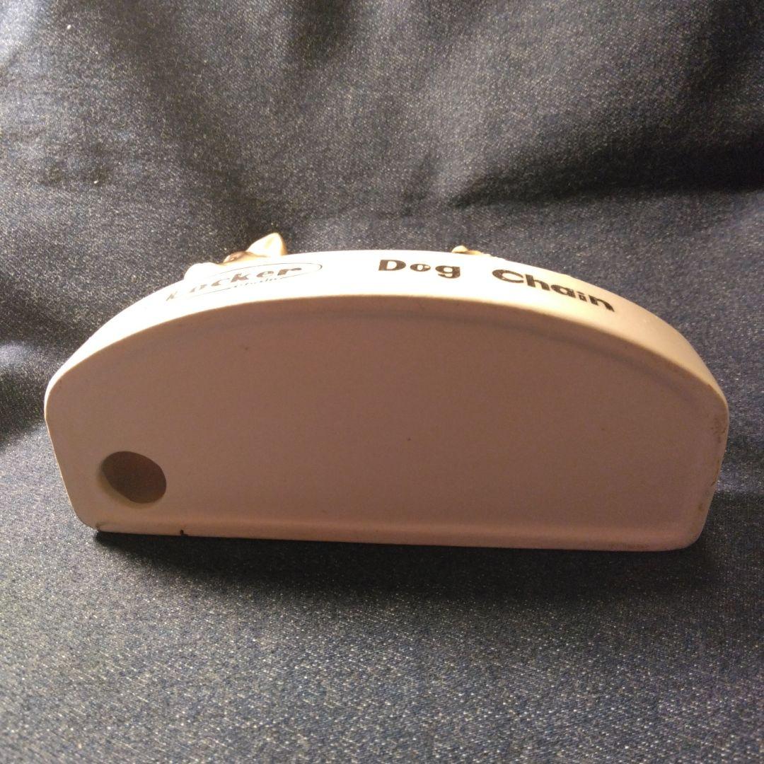 昭和レトロ リード 陶器製犬の置物ノベルティ シユナウザー 当時物