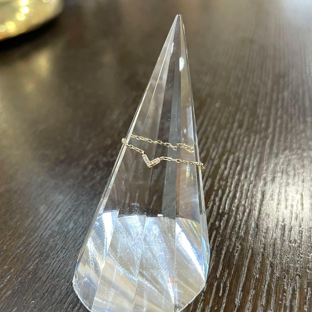 K10金　サイズ調整可能　チェーン　リング　,21g