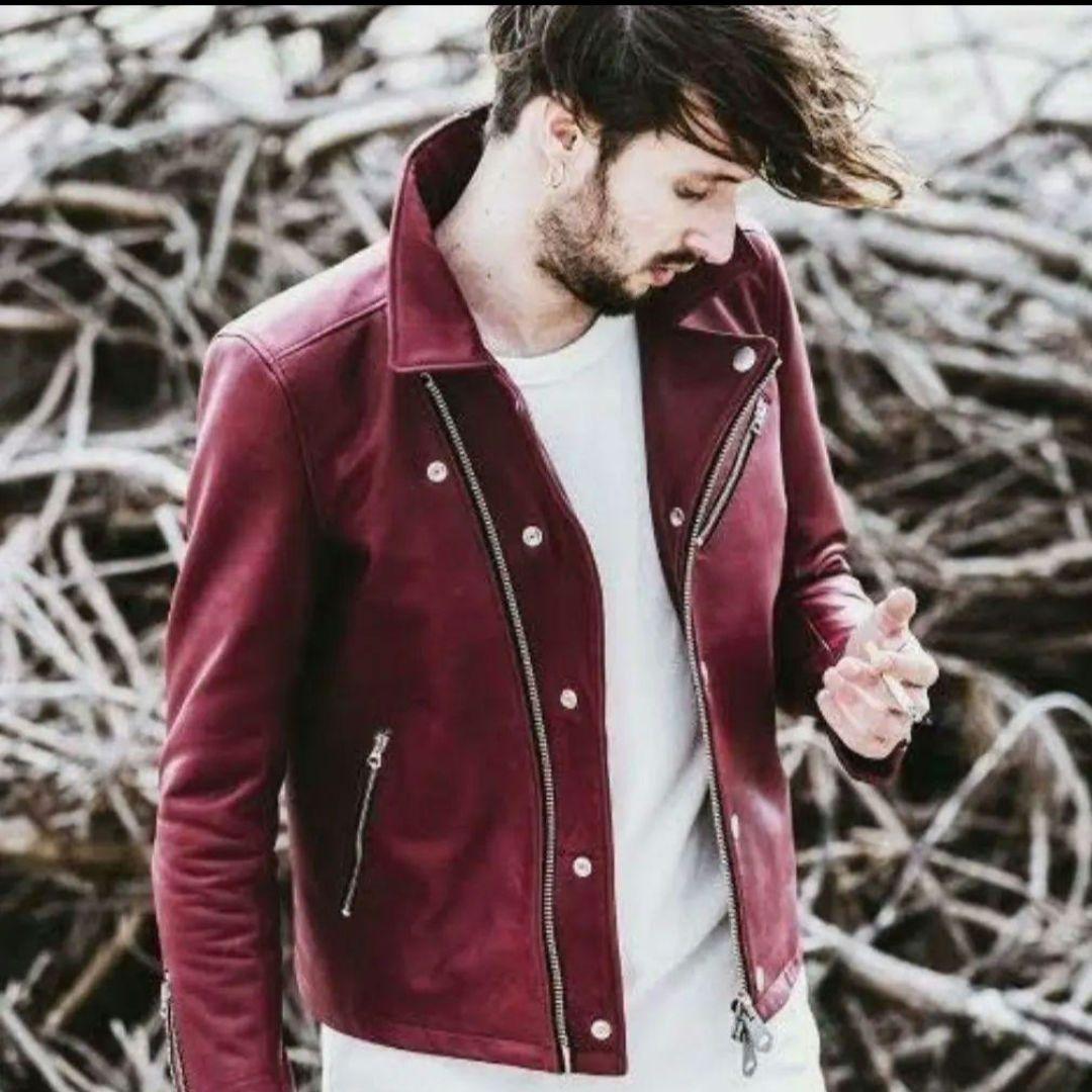 ノーアイディー赤まテーラードライダースzara hareパーカー