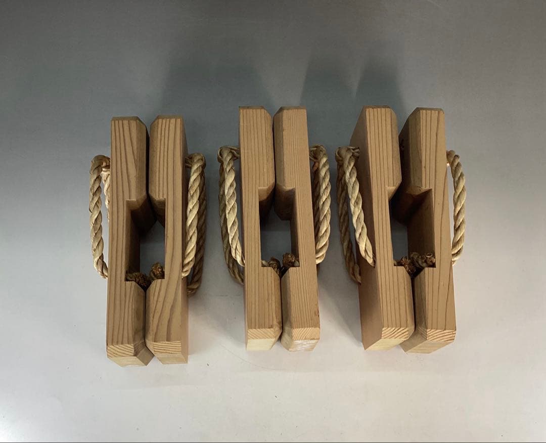 中古品】露地下駄 駒下駄 3足セット①（紙箱）USED〈税込•送料込〉