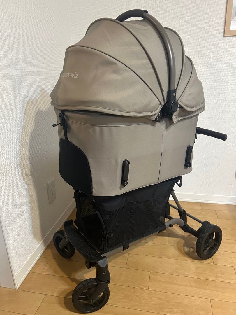 3点セット】AIRBUGGY WIZ X ペットカート、レインカバー、マット