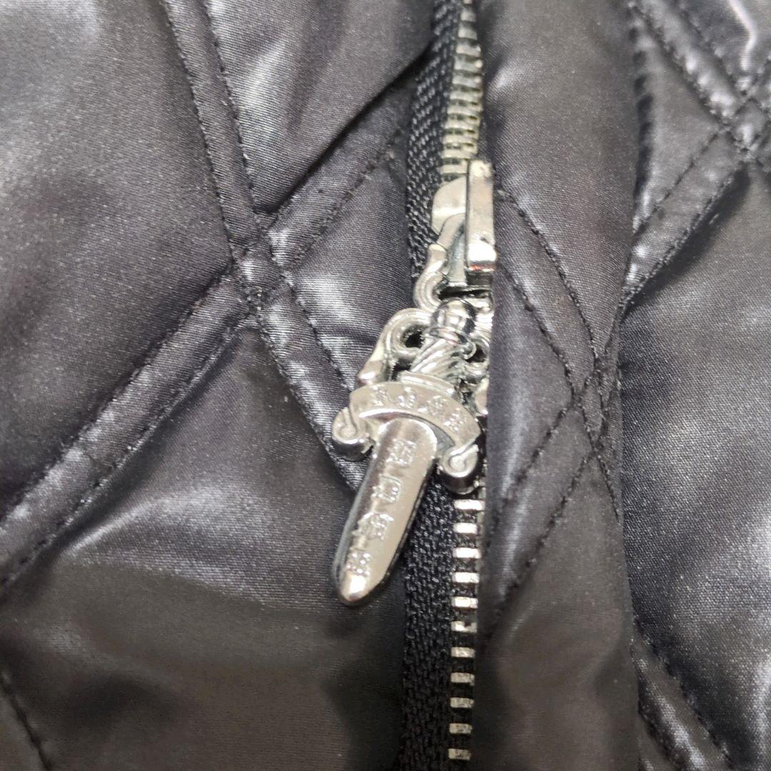 y2k 光沢 キルティング スタンド ブルゾン gimmick 短丈 お兄系