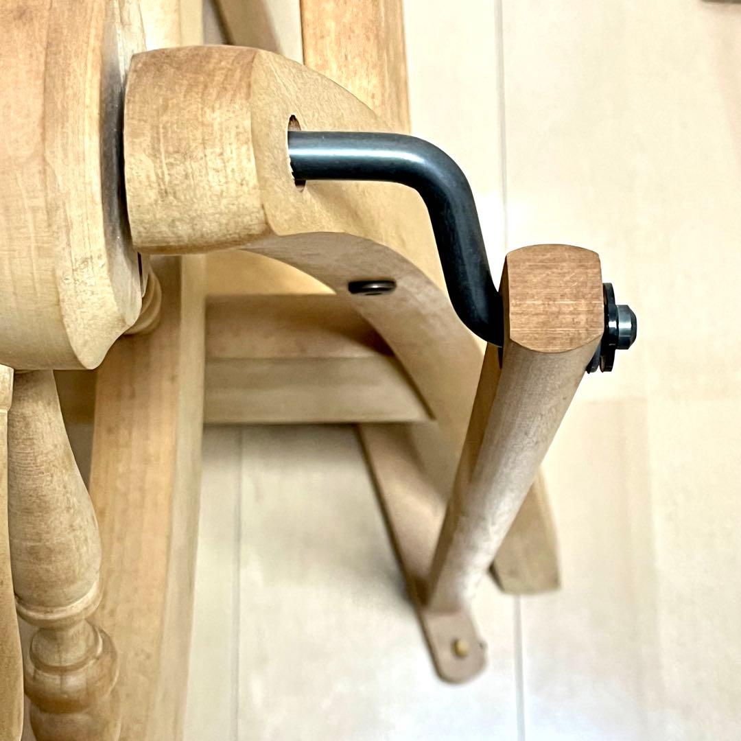 アシュフォード 木製糸車　糸巻　糸紡ぎ機　糸紡ぎ車　手紡ぎ機　紡毛機　羊毛　白木