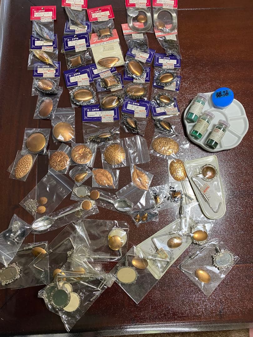 七宝焼　銅板　銀箔　塗料他　まとめてドン！再値下げ！