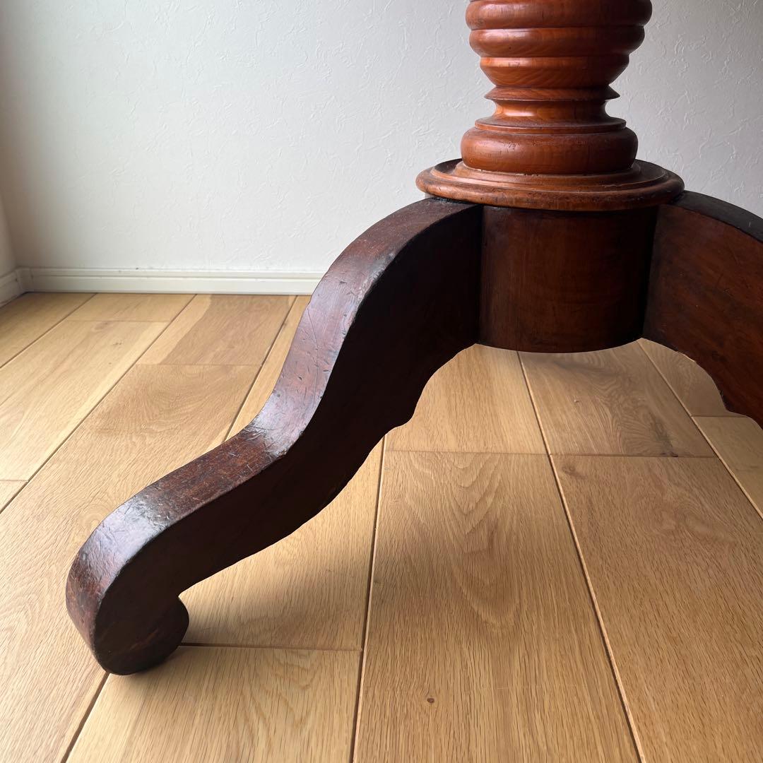 英国製　チーク材　アンティーク　ダイニングテーブル