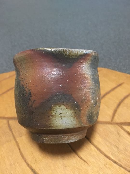 備前焼 無形文化財保持者 伊勢崎満 ぐい呑 伊勢崎 満 作 「備前ぐい呑」 ～備前焼専門卸小売店 川口陶楽苑～