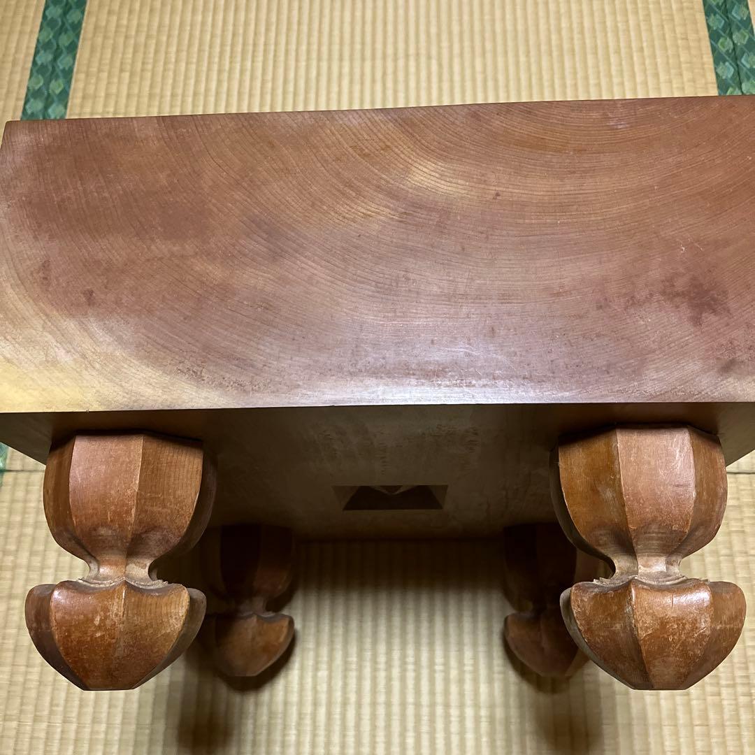 高級囲碁盤 碁石セット 脚付き ヘソ有り　蛤碁石