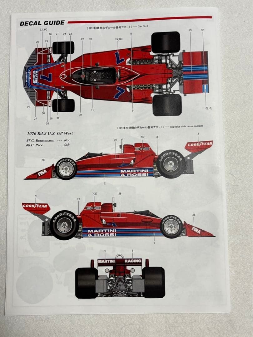 MFH社製1/12BT45 verB 1976U．s.GP west