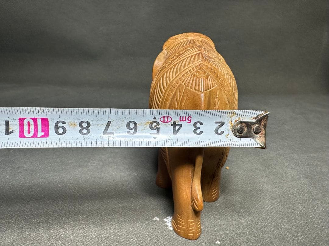 インド 白檀 象 木彫り 骨董 木像 木製 仏教 密教 置物 アンティーク